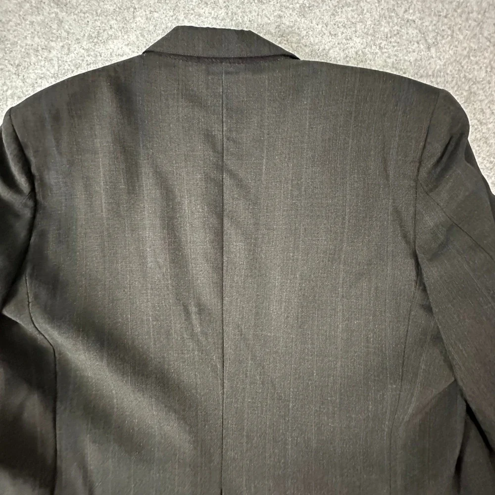 Polo University Club Ralph Lauren Blazer Mens 38R Charcoal Grey Pinstripe